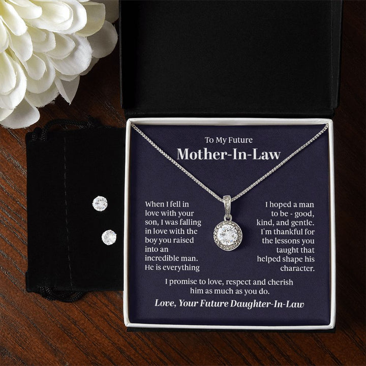 Eternal Hope Necklace + Stud Earrings w/Message