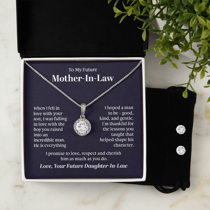 Eternal Hope Necklace + Stud Earrings w/Message