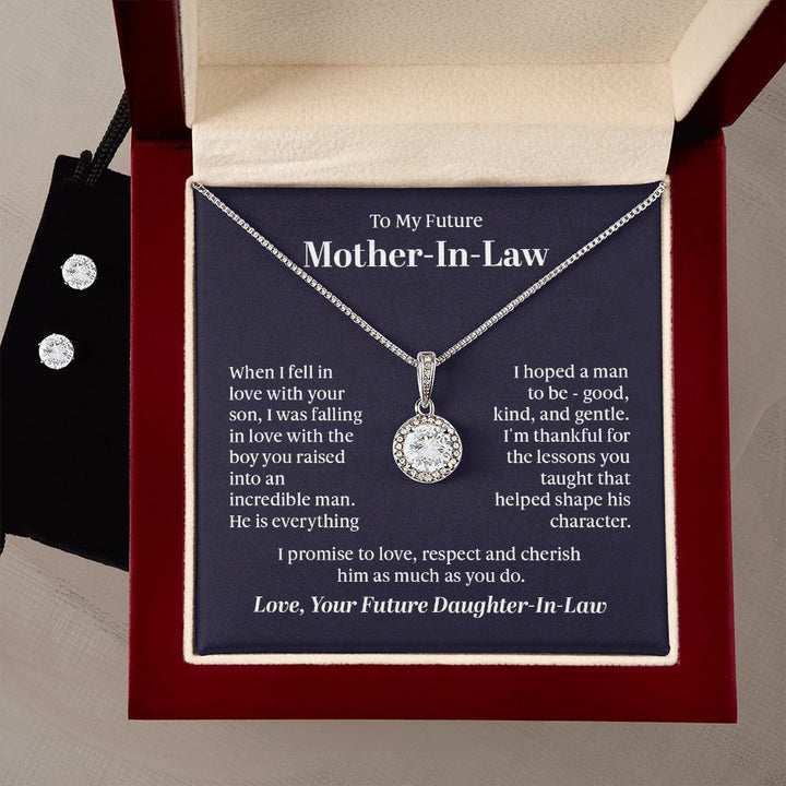 Eternal Hope Necklace + Stud Earrings w/Message
